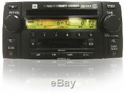 TOYOTA 4Runner JBL Radio Stereo 6 Disc Changer Tape Cassette CD Player OEM 56827