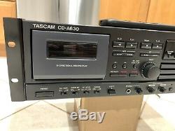 Tascam CD-A630 3 Disc CD Changer Player & Cassette Recorder Rackmount Combo Deck