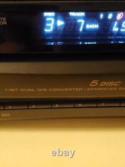 Teac PD-D2500 Compact 5 Disc Changer CD Compact Disc Player No Remote