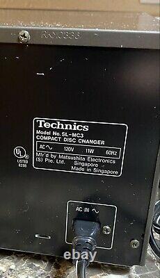Technics SL-MC3 Disc 60 Mega Storage Compact CD Changer Player No Remote Used