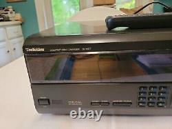 Technics SL-MC7 110+1 Disc CD Player Changer and cord, and Remote! Tested Works