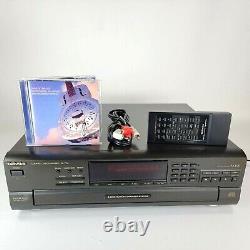 Technics SL-PD8 5 Disc CD Player Changer with MASH Spiral Play w Remote Tested