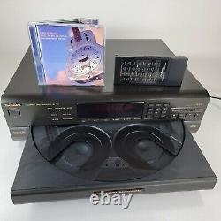 Technics SL-PD8 5 Disc CD Player Changer with MASH Spiral Play w Remote Tested