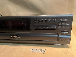 Technics SL-PD887 MASH 5 Disc Rotary Changer System Compact Disc Player Tested