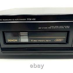 VINTAGE Denon DCM-450 6-Disc CD Changer Compact Disc Player Japan 1990 TESTED
