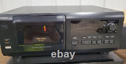 VINTAGE SONY CDP-CX55 50 + 1 CD Changer Compact Disc Player TESTED. SEE VIDEO