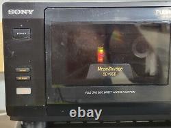 VINTAGE SONY CDP-CX55 50 + 1 CD Changer Compact Disc Player TESTED. SEE VIDEO