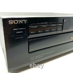 VINTAGE Sony CDP-C325 Home Stereo 5-Disc CD Changer/Player Carousel TESTED Japan
