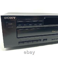 VINTAGE Sony CDP-C525 5 Multi Disc CD Carousel Changer/Player TESTED Excellent