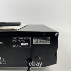 VTG Sony 5 Disc CD Changer CDP-CE315 Compact Disc Player Ex-Change System Remote