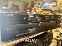 Vgt Sony CDP-C601ES 5 Disc CD Carousel Changer Player With Remote, Cables, Works