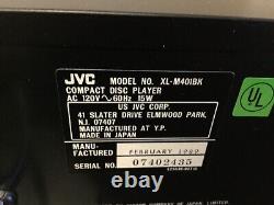 Vintage JVC XL-M401BK Compact Disc Player 6 Disc Automatic Changer CD 1989