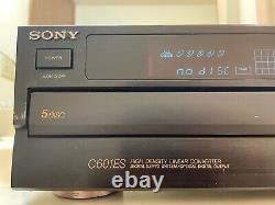 Vintage Sony CDP-C601ES 5 Disc CD Disc Changer Player