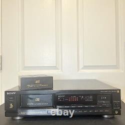 Vintage Sony CDP-C9ESD ES 10 Disc CD Player Changer Tested & Working No Remote