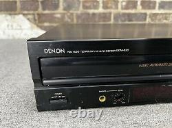 Vtg Denon DCM-520 5 Compact Disc CD Carousel Changer Player TESTED