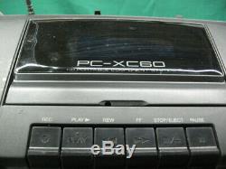 Vtg. Massive JVC PC-XC60 Stereo Boombox 10 Disc CD Changer & Cassette Player