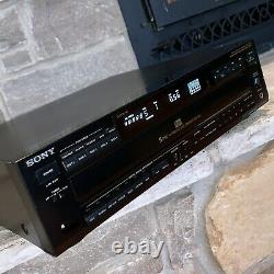 Working Sony CDP-C725 Japan Optical Digital Out 5-Disc CD Changer Player 1992