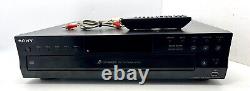 Working Sony CDP-CE500 CD 5 Disc Changer Player Optical Out withRemote Ships FAST