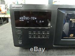 Working Sony Cdp-cx400 400 Disc CD Player Changer With Fresh Belts Installed
