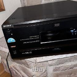 Working Sony DVP-CX850D Disc Explorer 200 DVD/CD/SACD Changer Player + Remote