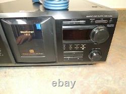 XLNT SONY CDP-CX455 400 Disc CD Changer Player + NEW REMOTE HQ Audio Cables