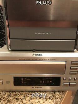 Yamaha CDC E500 3 Disc CD Player Changer Compact No Remote Tested Working Used